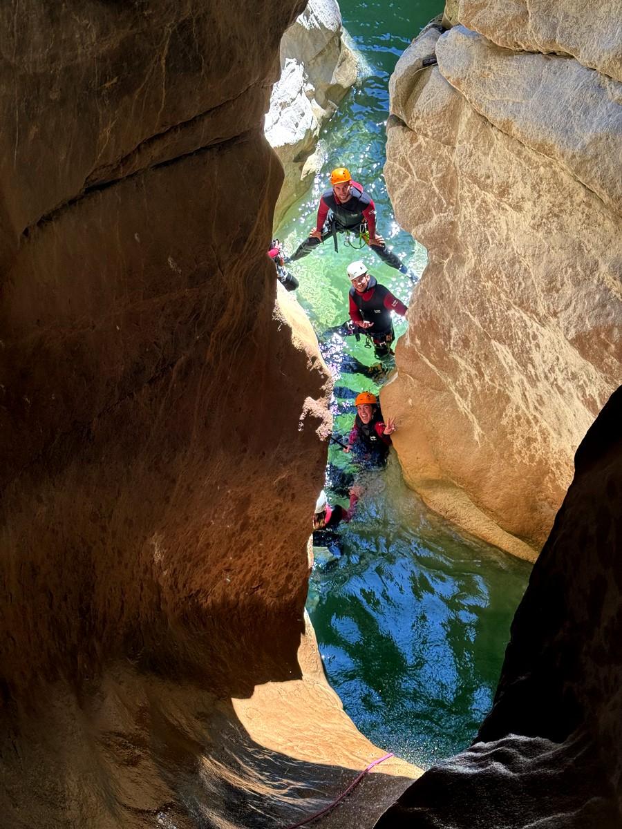 Canyoning in the Riouylan canyon